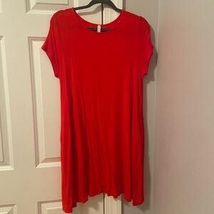 Red swing dress, medium